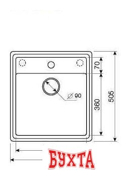 Кухонная мойка ZorG Como 46 (черный оникс) 4