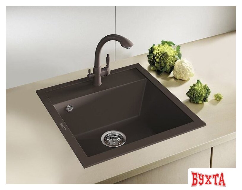 Кухонная мойка ZorG Como 51 (серый жемчуг) 3