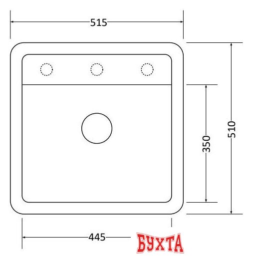 Кухонная мойка ZorG Como 51 (черный оникс) 4