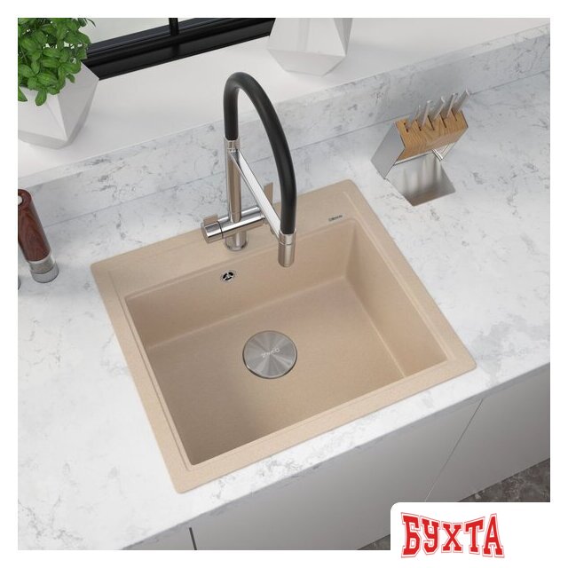 Кухонная мойка ZorG Rock 60 Premium beige