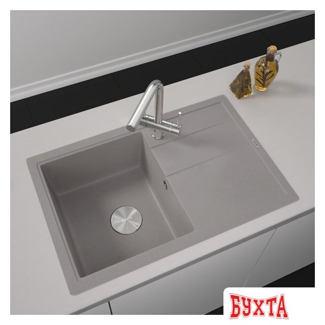 Кухонная мойка ZorG Rock 78 Premium alumetallic