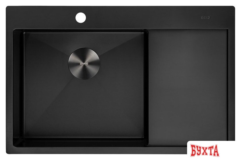 Кухонная мойка ZorG ZRN 5080 Premium L PVD Gunblack 4