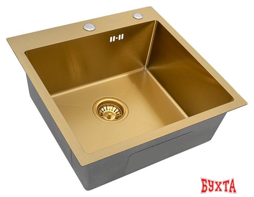 Кухонная мойка ARFEKA Eco AR 500*500 Golden PVD Nano
