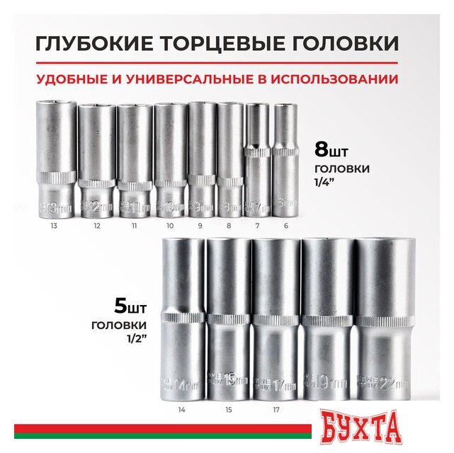 Биты, головки, насадки, держатели БелАК Профи БАК.07001 4