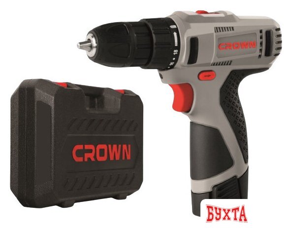 Дрель-шуруповерт Crown CT21053LH-1.5 BMC (с 2-мя АКБ, кейс)