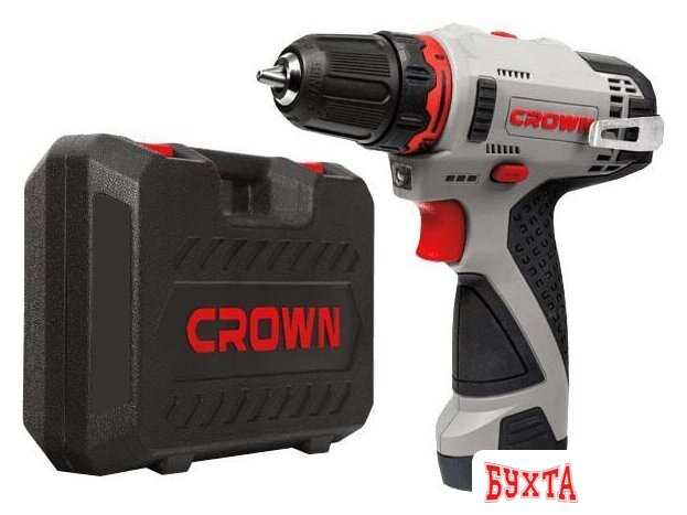 Дрель-шуруповерт Crown CT21072HX-2 BMC (с 2-мя АКБ, кейс)