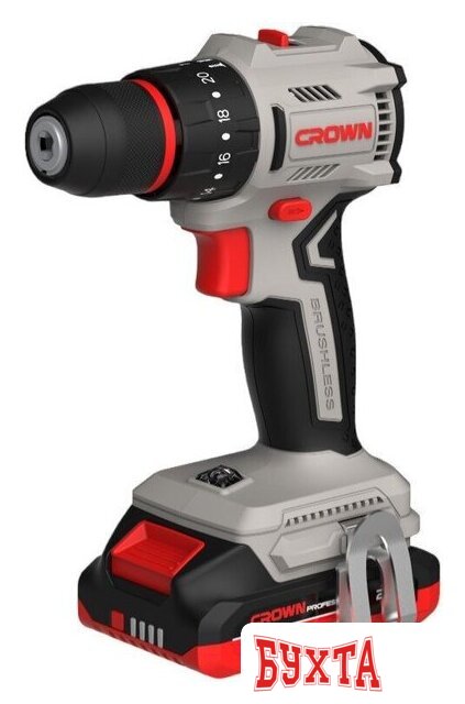 Дрель-шуруповерт Crown CT21145XMS-2 BMC (с 2-мя АКБ, кейс) 3