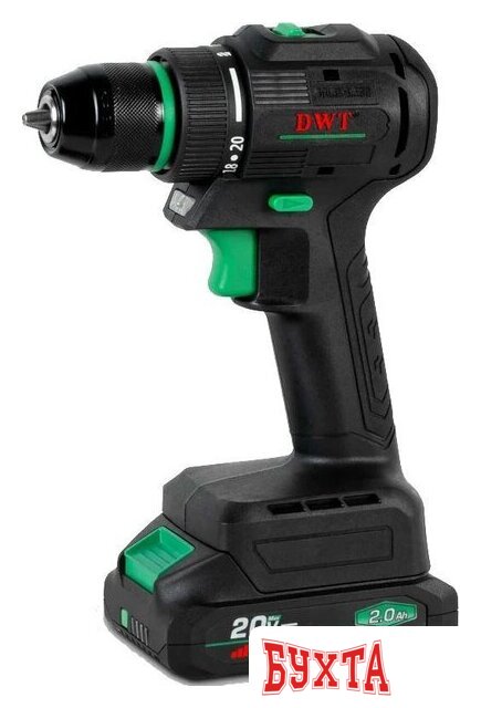 Дрель-шуруповерт DWT ABSP-20 DNM-2 BMC (с 2-мя АКБ, кейс)