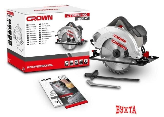 Дисковая (циркулярная) пила Crown CT15188-190 2