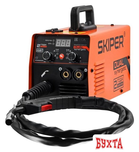 Сварочный инвертор Skiper FLUX/MMA-210D-11 2