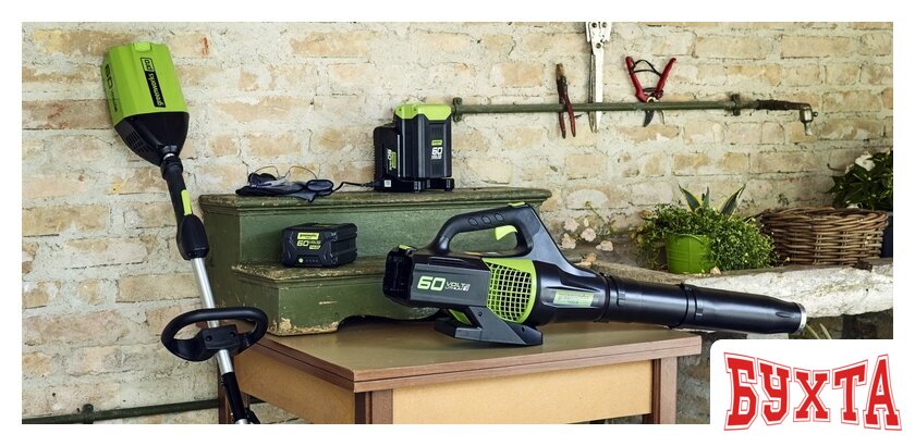 Аккумулятор Greenworks G60B4 (60В/4 Ah) 3