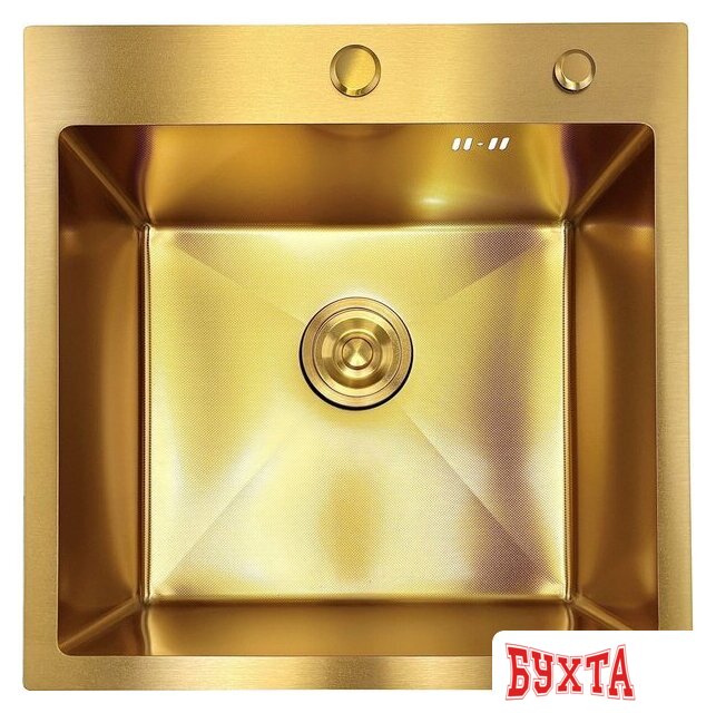 Кухонная мойка Asteria A5050GL-D1 (золото декор)