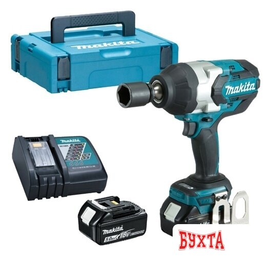 Гайковерт Makita DTW1001RTJ (с 2-мя АКБ, кейс)