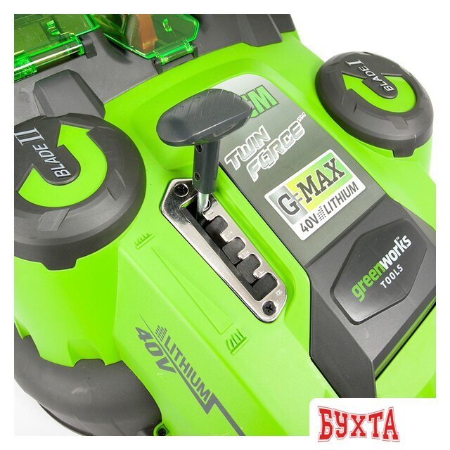 Газонокосилка Greenworks G40LM49DBK4 (с 1-м АКБ 4 Ah) 4