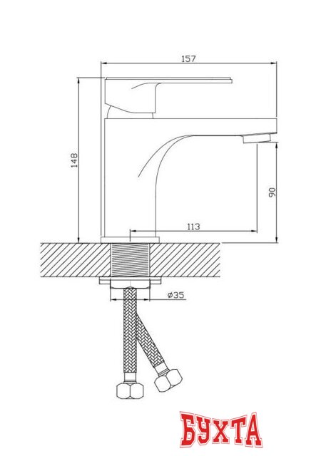 Смеситель Diadonna D86-110117BL 2