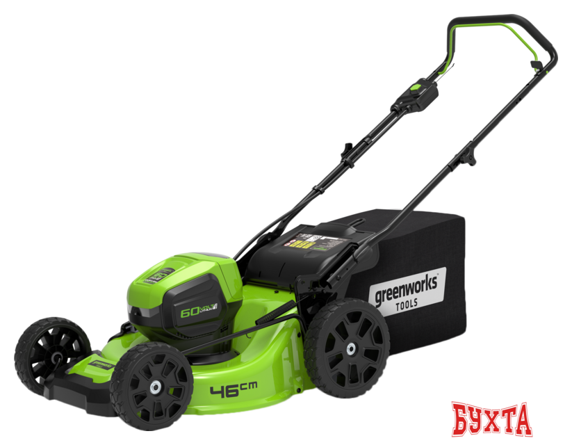 Газонокосилка Greenworks GD60LM46HP (с 1-м АКБ 4 Ah)