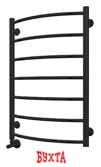 Полотенцесушитель TERMINUS Классик П7 500x796 (с наружной резьбой, RAL 9005 черный) 2