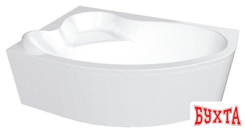 Ванна Bonito Home Rosa 150x100 L BH-RA-101-150L/St+BH-RA-150L/P (с ножками и экраном) 2