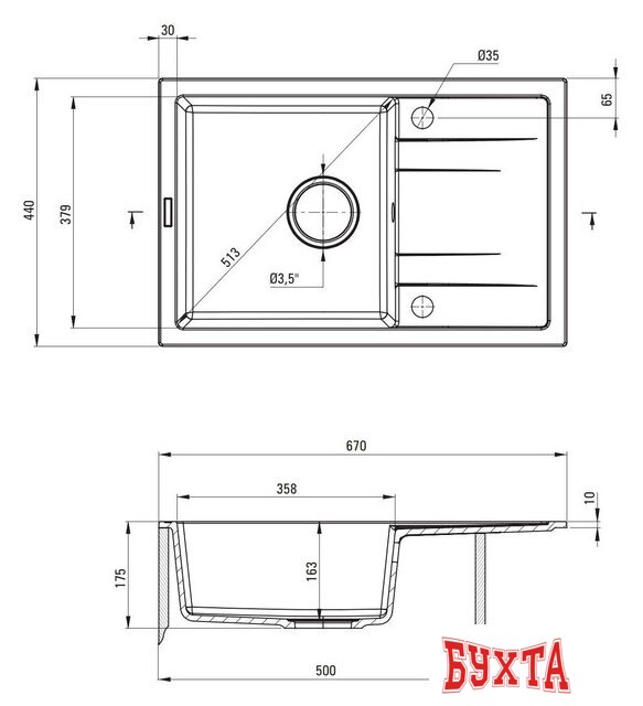 Кухонная мойка Deante ZRC 2113 2