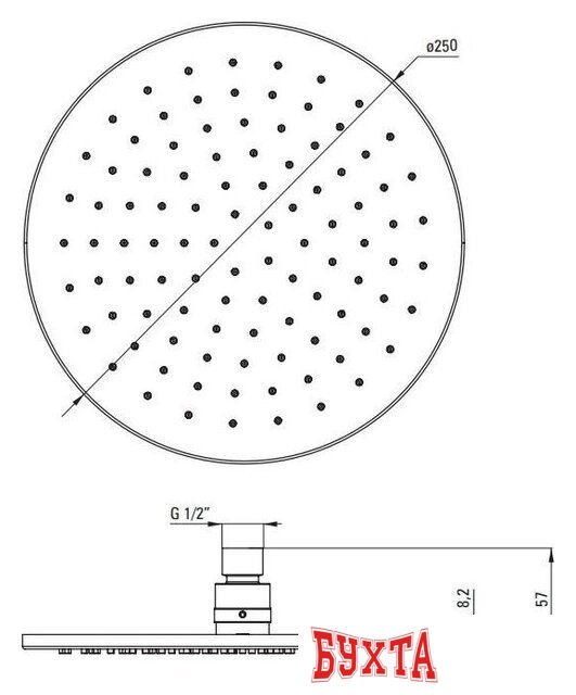 Душевая система Deante Box Gold BXYZGEBT 3