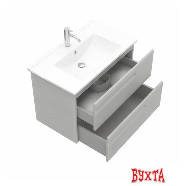 Мебель для ванных комнат Laparet Тумба под умывальник Atlas 80 (кашемир матовый) 2