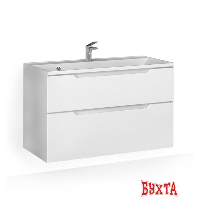 Мебель для ванных комнат Raval Тумба под умывальник Wector 100 Wct.01.100/P/W/MD