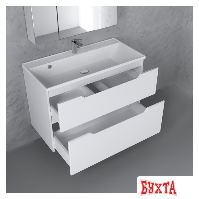 Мебель для ванных комнат Raval Тумба под умывальник Wector 90 Wct.01.90/P/W/MD 5