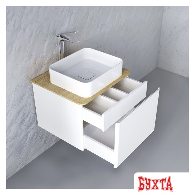 Мебель для ванных комнат Raval Тумба под умывальник Morelle 60 Mrl.01.60/P/W-O/RL 2