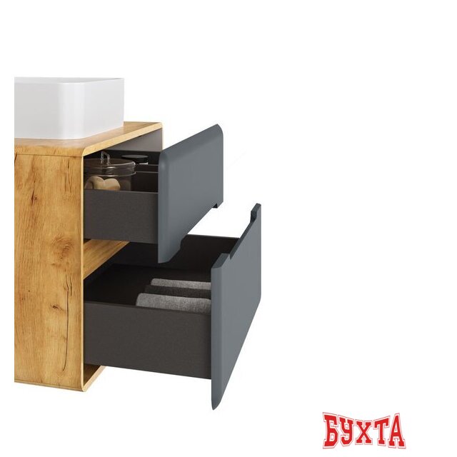 Мебель для ванных комнат Raval Тумба под умывальник Coste 60 Cst.01.60/P/W/RL 4