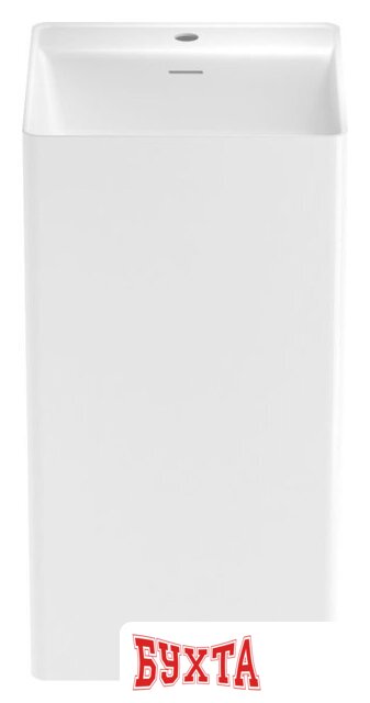 Умывальник Wellsee Pure BY Wellsee 230714000 (отдельностоящий, с отверстием под смеситель, глянцевый белый)