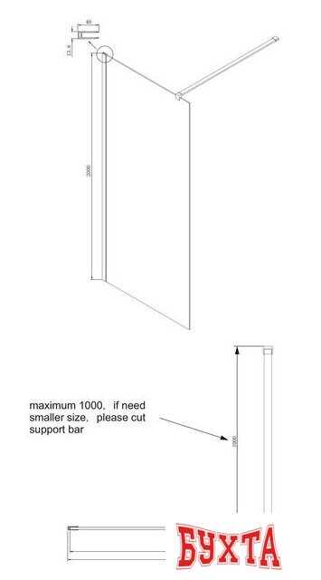 Душевая стенка Ambassador Set 15031109-ST11 5