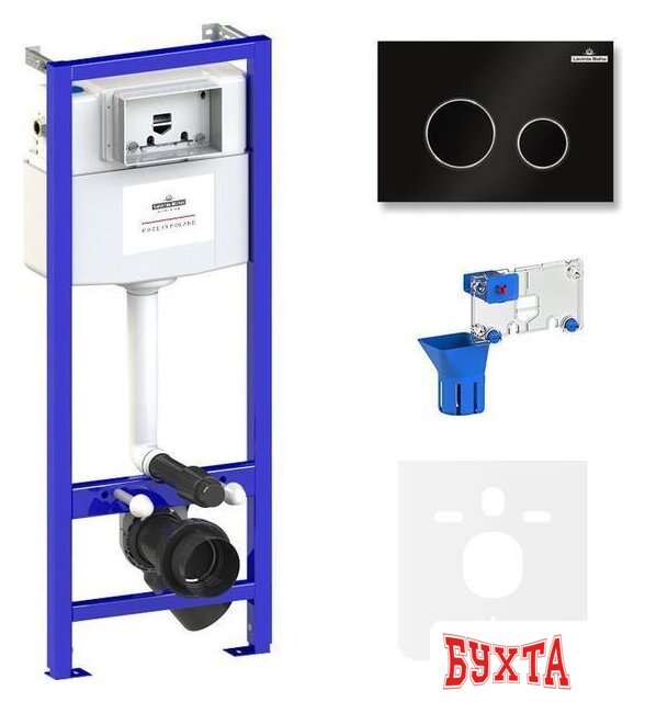 Инсталляция для унитаза Lavinia Boho Relfix 5 в 1 77010037 (черный пластик)