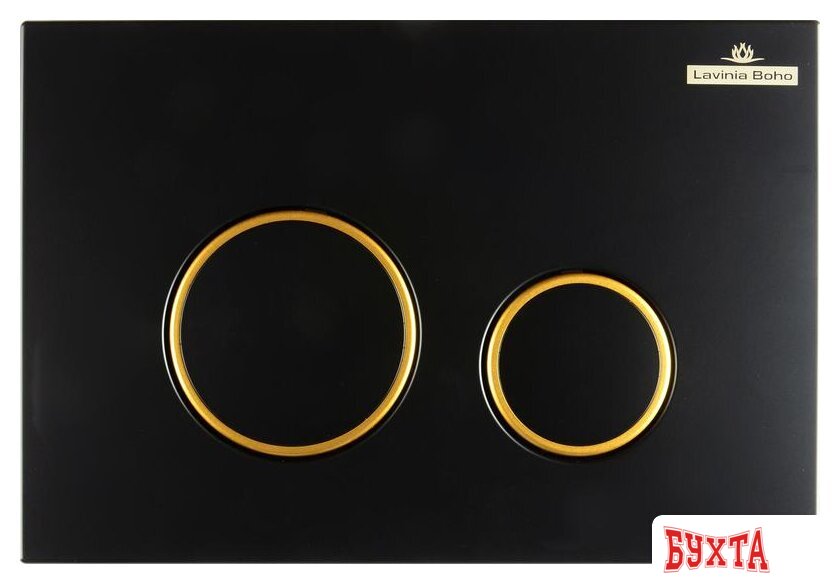 Панель смыва Lavinia Boho Relfix 38050803 (матовый черный/золотой глянец) 4