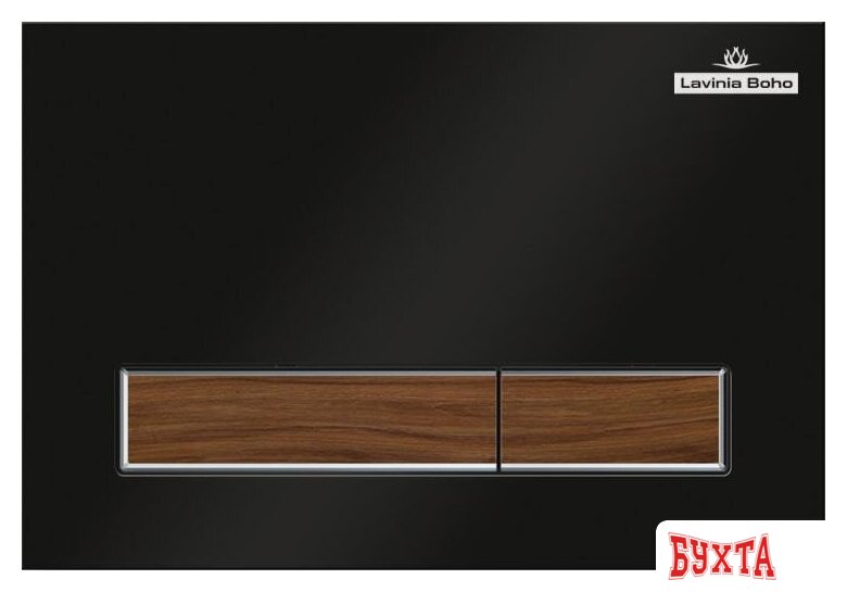 Панель смыва Lavinia Boho Relfix 38050602 (матовый черный/темное дерево)