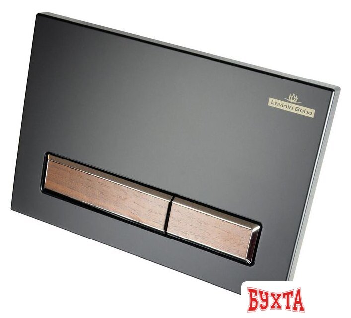 Панель смыва Lavinia Boho Relfix 38050602 (матовый черный/темное дерево) 3