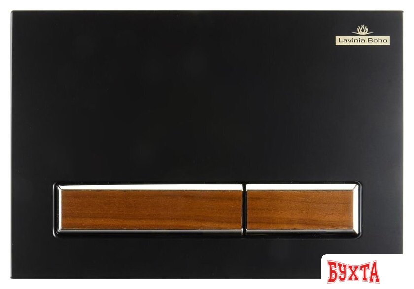 Панель смыва Lavinia Boho Relfix 38050602 (матовый черный/темное дерево) 4