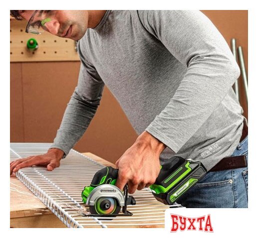 Угловая шлифмашина Greenworks GD24UCS (без АКБ) 3