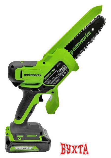 Аккумуляторная пила Greenworks GD24CSMNXK2 2008707UA (с 1-им АКБ 2 Ач)