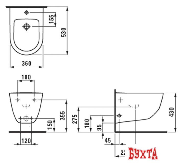 Биде Laufen Pro [8309520003021] 3