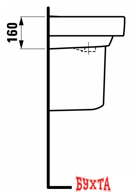 Умывальник Laufen PRO 818959 60x38 3