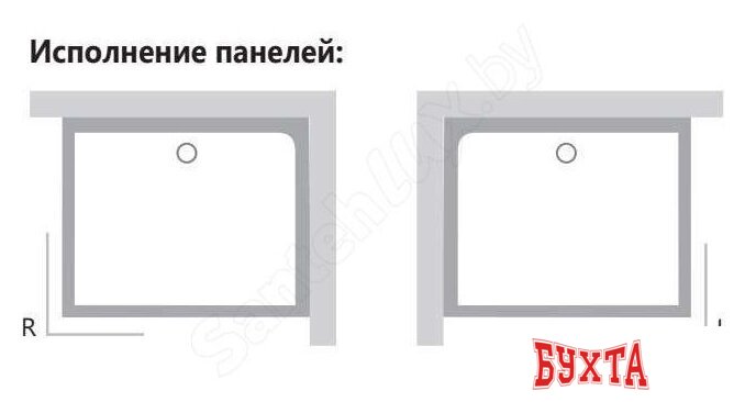 Экран для душевого поддона Ravak Gigant Pro 100x80 L XA83AL01010 3