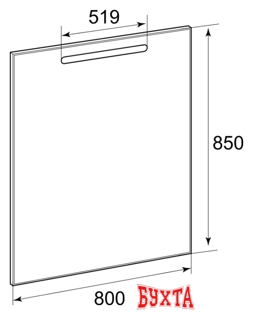 Мебель для ванных комнат Roca The Gap зеркало с подсветкой [ZRU9302689] 2