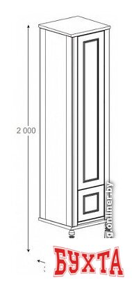 Мебель для ванных комнат Roca Шкаф-пенал America Evolution ZRU9302949 3