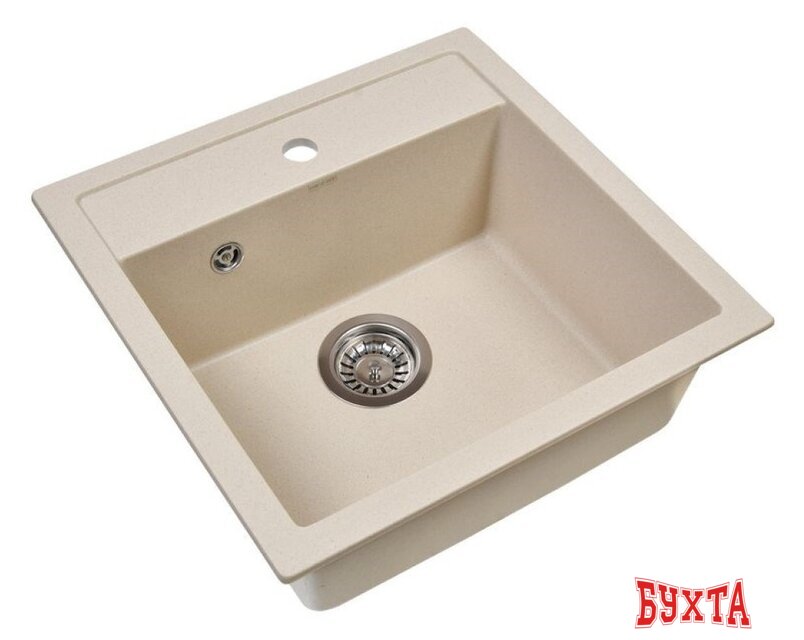 Кухонная мойка Wisent 510-30W (с сифоном GER013) 2