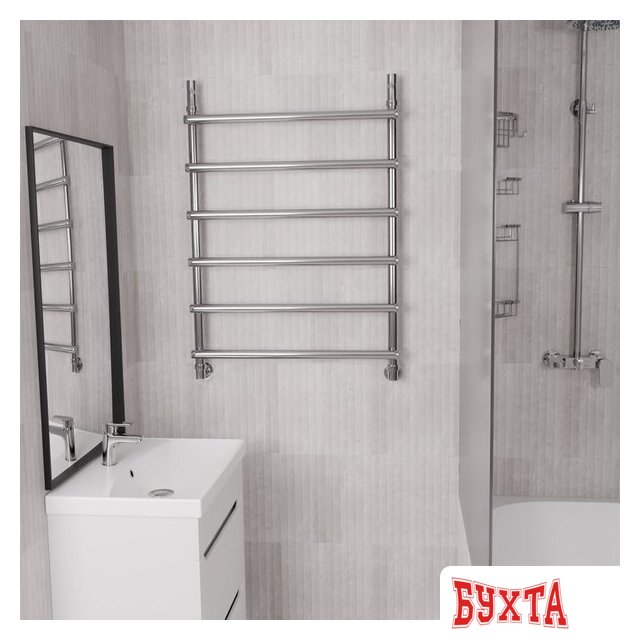 Полотенцесушитель Luxon Wave 80x50 (нижнее подключение) 2