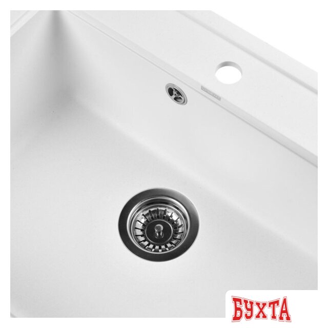 Кухонная мойка Wisent 600-28W (с сифоном GER013) 4