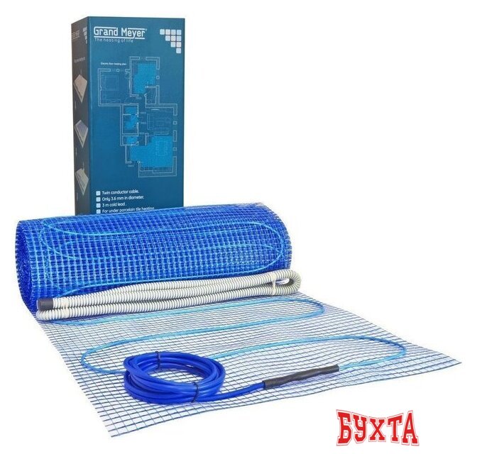 Нагревательный мат Grand Meyer THM200-030 3 кв.м. 600 Вт