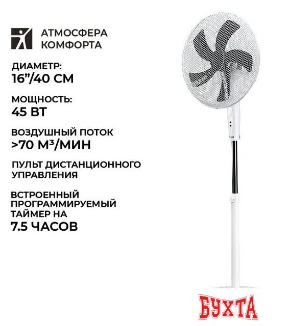 Вентилятор Timberk T-SF1602RC 2