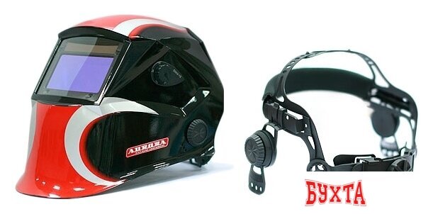 Сварочная маска Aurora Sun-7 (черный/белый/красный) 2
