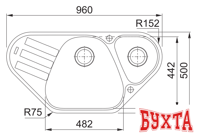 Кухонная мойка Franke Antea AZG 661-E (миндаль) 2